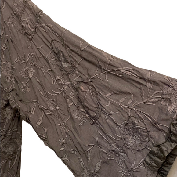 Women’s Magnolia Pearl Boho Embroidered/Appliqué Midi Kimono O/S - Picture 5 of 11